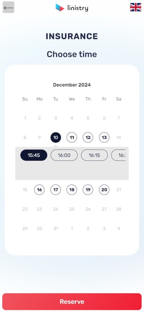 Appointment booking with calendar integration