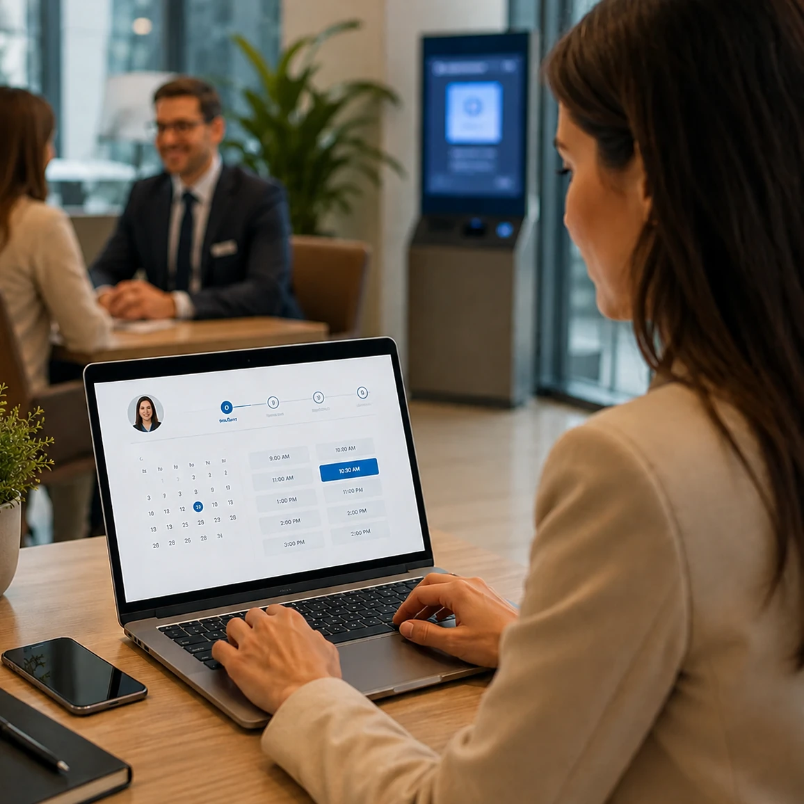 Benefits of Online Appointment Booking Systems - Linistry - Tailored Digital Queue Management for Enterprises Online appointment booking system in banks